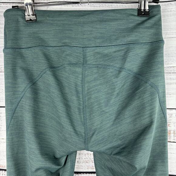 Outdoor Voices Women Small Leggings Pants Ankle Cropped Green Space Dye Mid Rise - Picture 7 of 11